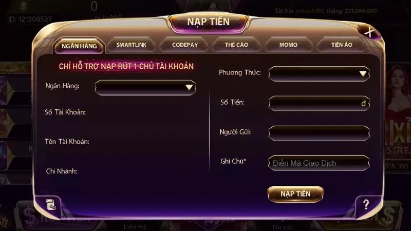 Hướng dẫn nạp rút Go88 cụ thể